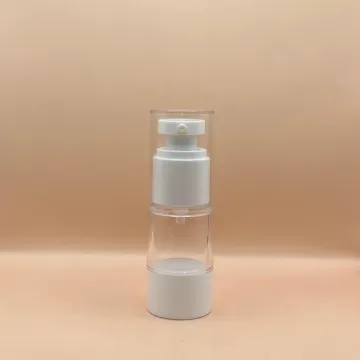 15ML, 30ML, 50ML Hype Airless Bottle White - Premium Cosmetic Packaging for Skincare & Beauty Products