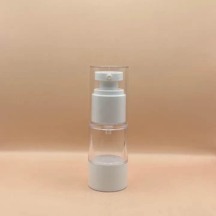 15ML, 30ML, 50ML Hype Airless Bottle White - Premium Cosmetic Packaging for Skincare & Beauty Products