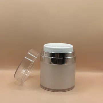 50GM Airless Jar – Pearl White | Premium Skincare Packaging