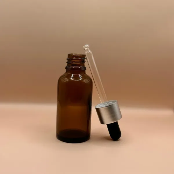 30ML Glass Bottle Amber for skincare packaging