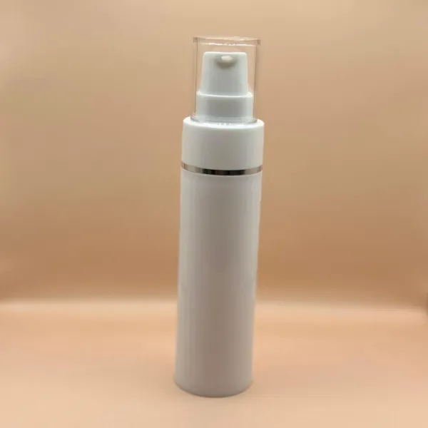 50ML PP Airless Bottle With Acrylic Cap for skincare packaging by syspackpro