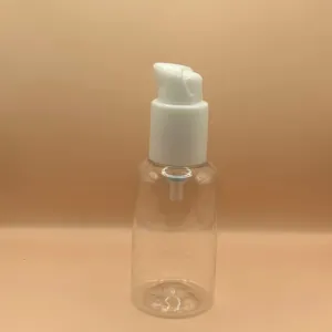 50ML PET PG Clear with 24/410 SAPLOO White | Premium Cosmetic Packaging