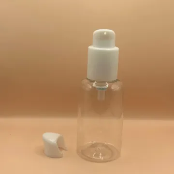 50ML PET PG Clear with 24/410 SAPLOO White | Premium Cosmetic Packaging