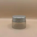 30GM Round Glass Jar Frosted with Diamond Cut Cap - Premium Skincare Packaging