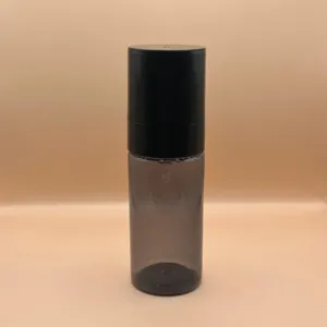 60ML Pet PLU TR Black for skincare packaging