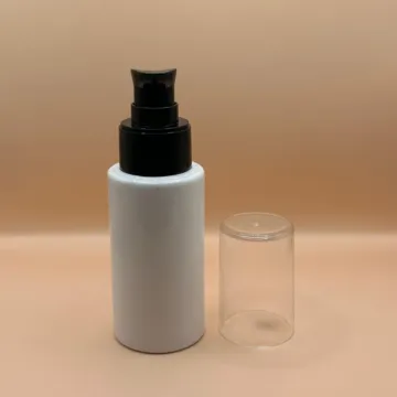 60ML Pet PLU White for cosmetic packaging