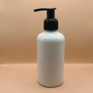 200ML Pet Boston Bottle White for personal care packaging