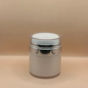 50GM Airless Jar – Pearl White | Premium Skincare Packaging
