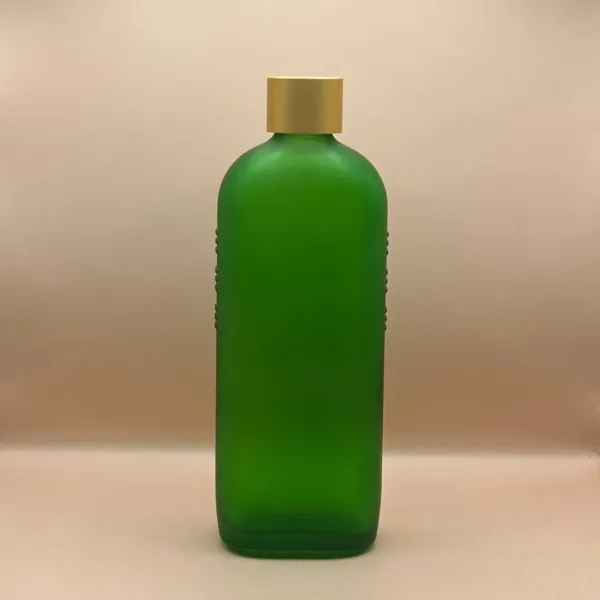 120ML Glass Frosted Green Bottle for Skincare, Cosmetic & Serum Packaging