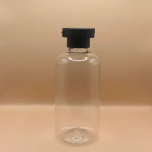 200ML PET Boston Bottle Clear for skincare packaging