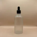 100ML Glass Bottle Round Frosted with 18MM Dropper | Ideal for Serums & Essential Oils