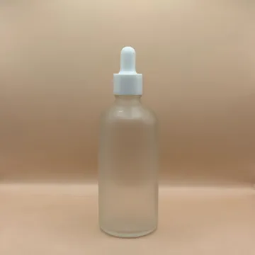 100ML Glass Bottle Round Frosted with 18MM Dropper | Ideal for Serums & Essential Oils