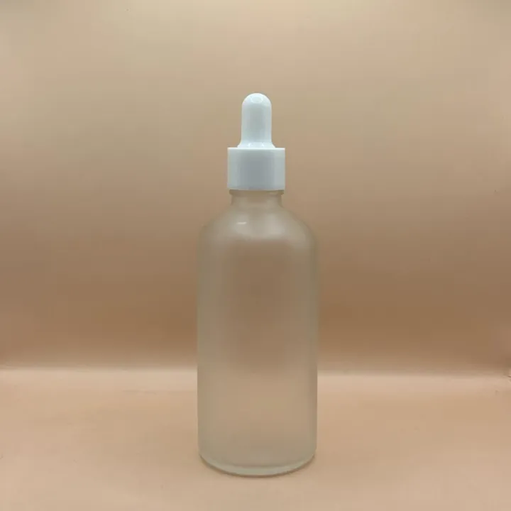 100ML Glass Bottle Round Frosted with 18MM Dropper | Ideal for Serums & Essential Oils