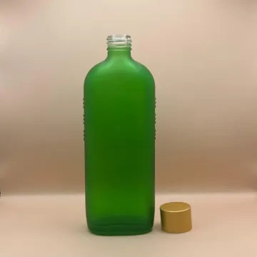 120ML Glass Frosted Green Bottle for Skincare, Cosmetic & Serum Packaging