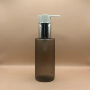 100ML PET G Round Frosted Black with 24/410 Long Beak Pump - Premium Packaging for Skincare and Personal Care