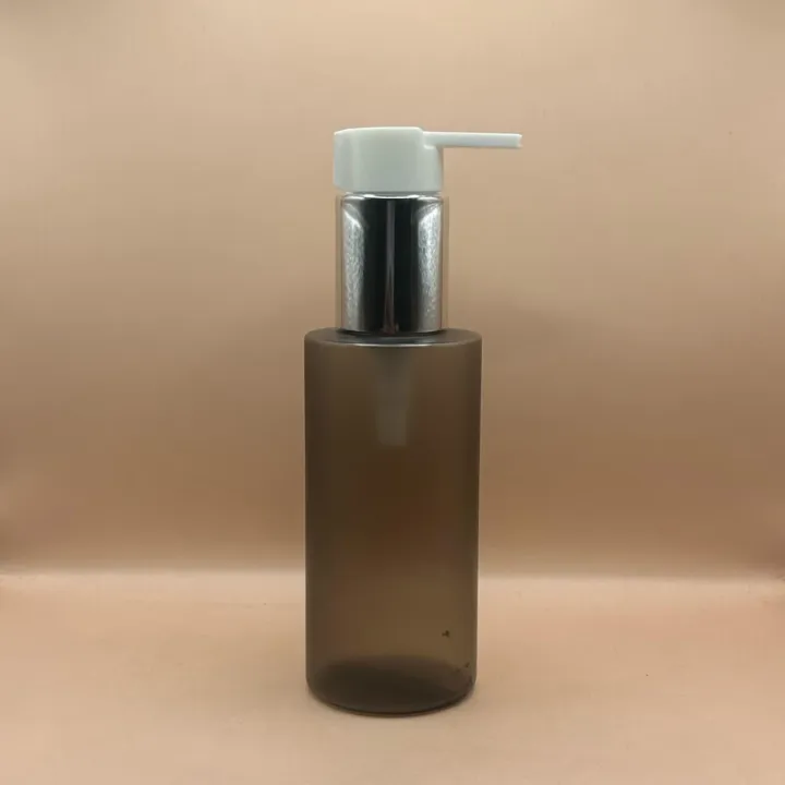 100ML PET G Round Frosted Black with 24/410 Long Beak Pump - Premium Packaging for Skincare and Personal Care