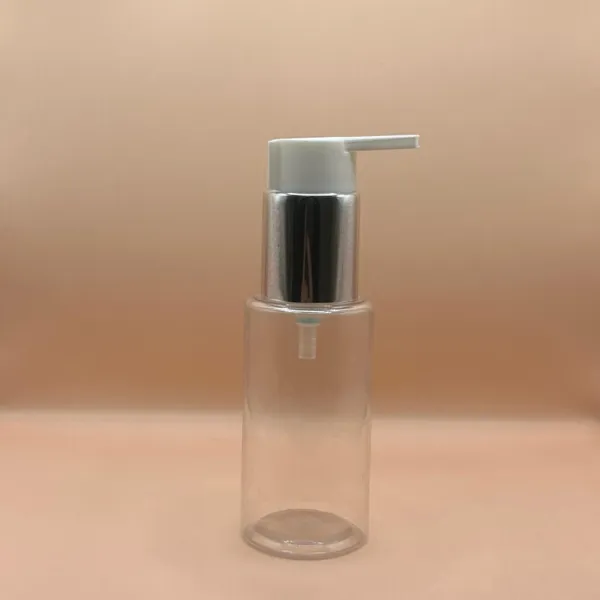 60ML PLU PET Bottle Clear with 24/410 Long Beak Pump - Perfect for Personal Care Packaging