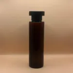 100ML PET Sleek Bottle Amber with Mushroom Cap | Premium Cosmetic Packaging