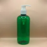 300ML PET Boston Bottle TR Green for shampoo packaging