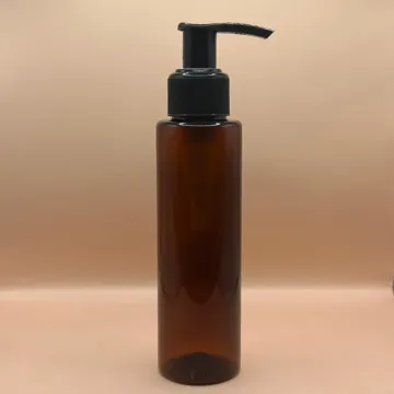 100ML PET Sleek Bottle with 24/410 L1 Dispenser Pump Ribbed | Durable Packaging for Lotions & Creams