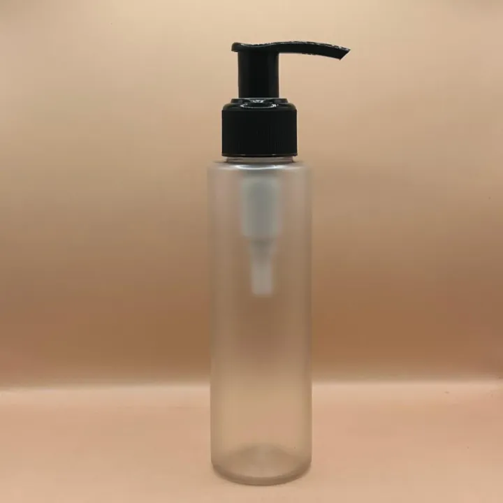 100ML PET Sleek Bottle with 24/410 L1 Dispenser Pump Ribbed | Durable Packaging for Lotions & Creams