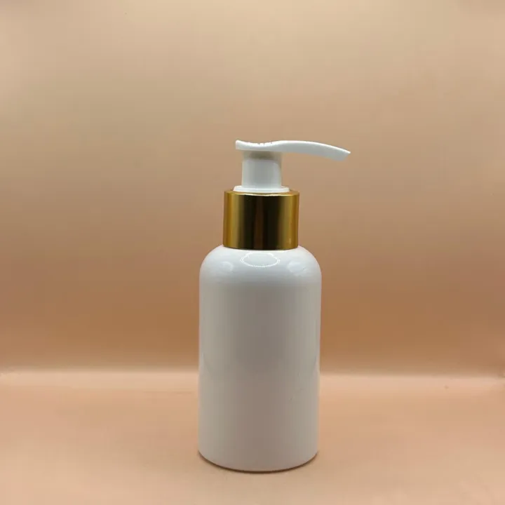100ML PET Boston Bottle With 24/410 L1 Dispenser Pump - Ideal for Skincare and Personal Care