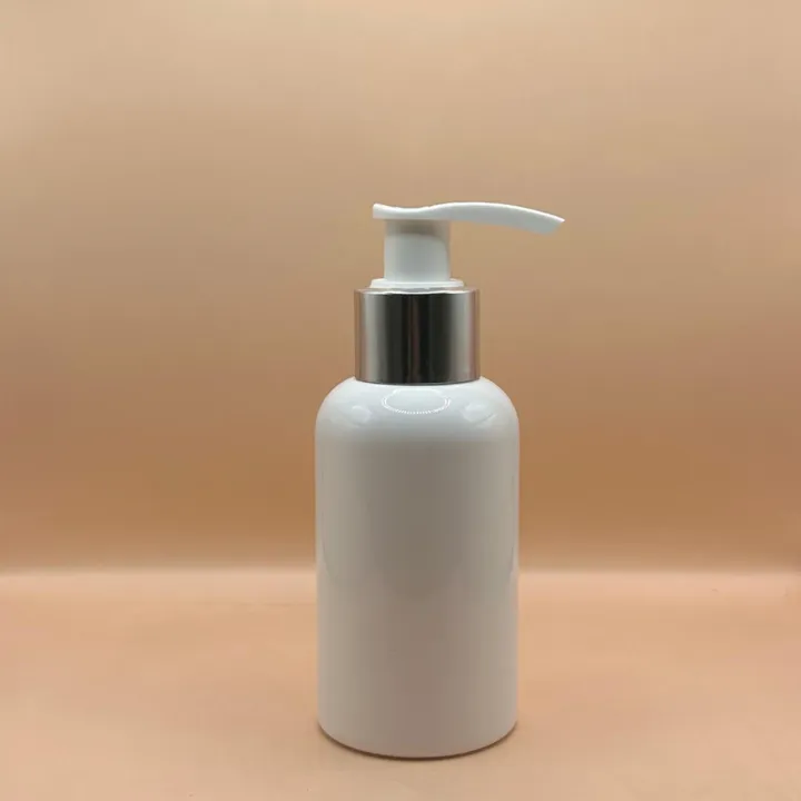 100ML PET Boston Bottle With 24/410 L1 Dispenser Pump - Ideal for Skincare and Personal Care