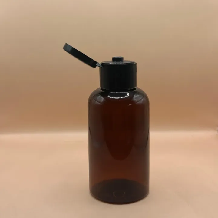 100ML PET Boston Bottle With 24/410 Flip-Top Cap – Ideal Packaging for Skincare and Personal Care Products