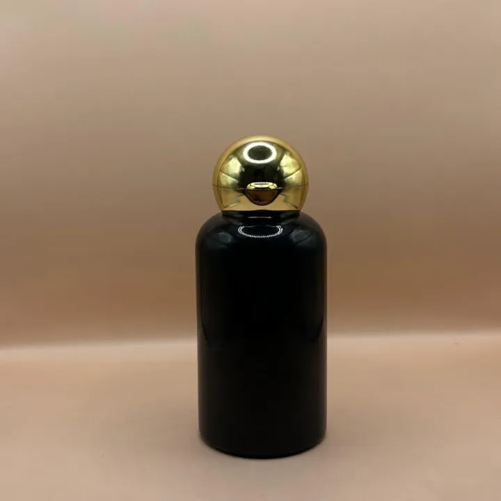 100ML PET Boston Bottle With 24/410 Dom Flip-Top Cap Golden Coating | Elegant Packaging for Personal Care