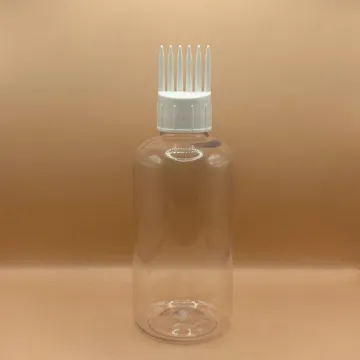 200ML PET Boston Bottle With 24/410 Comb Applicator for Hair Care and Styling