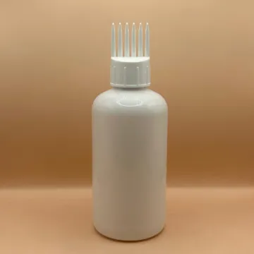 200ML PET Boston Bottle With 24/410 Comb Applicator for Hair Care and Styling