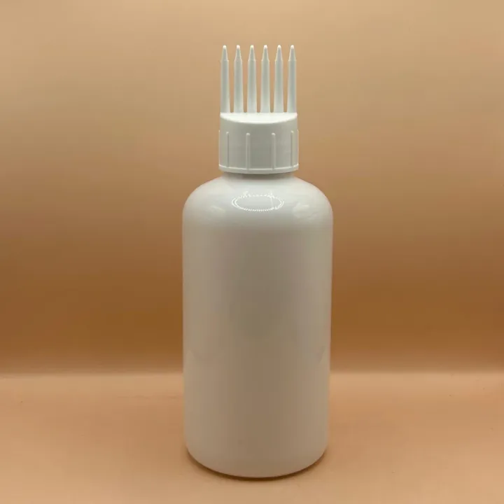 200ML BOSTON BOTTLE WITH COMB APPLICATOR 200ML PET Boston Bottle With 24/410 Comb Applicator for Hair Care and Styling