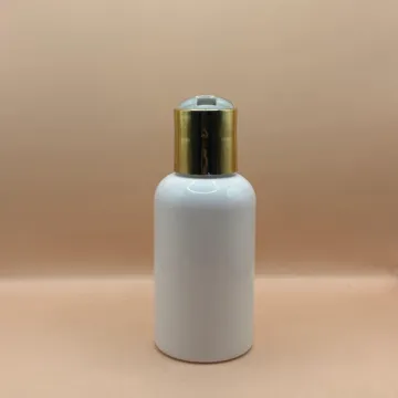 100ML PET Boston Bottle with 24/410 Disc-Top Cap Golden Coating | Perfect for Skincare & Personal Care