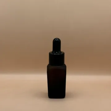 10ML Glass Square Amber Bottle 18MM Dropper | Essential Oil Serum Liquid Bottle