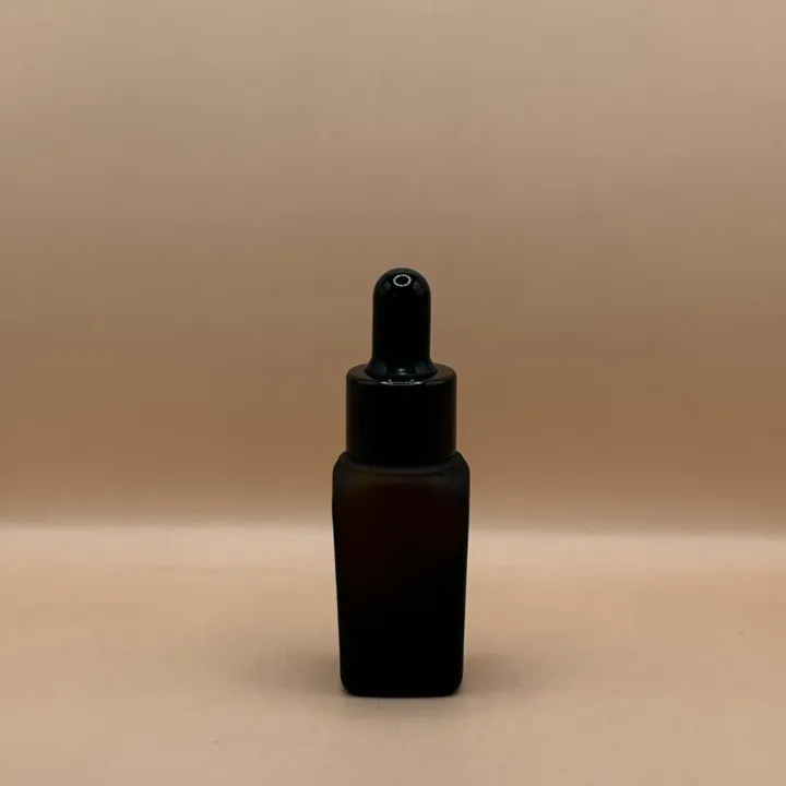 10ML Glass Square Amber Bottle 18MM Dropper | Essential Oil Serum Liquid Bottle