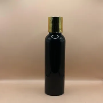 120ML Pet Avon Bottle With 24/410 Dis-Top Cap Golden Coating | Premium Cosmetic Packaging