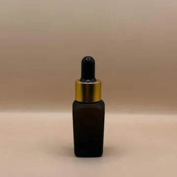 10ML Glass Square Amber Bottle 18MM Dropper | Essential Oil Serum Liquid Bottle