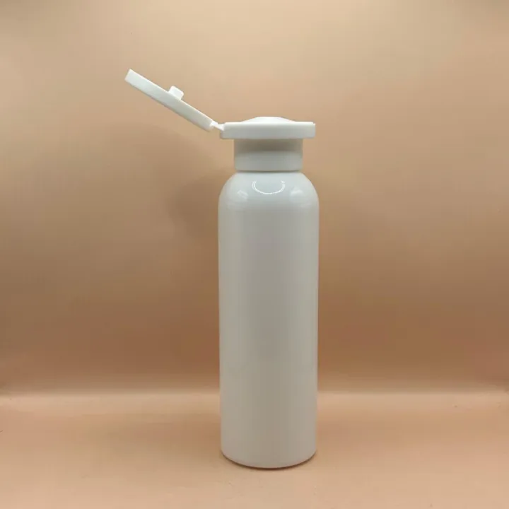 120ML PET Bottle with 24/410 Mushroom Flip-Top Cap for Skincare and Personal Care Packaging