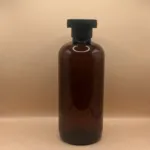 300ML PET Boston Bottle With 24/410 Mushroom Flip-Top Cap | Premium Cosmetic & Personal Care Packaging