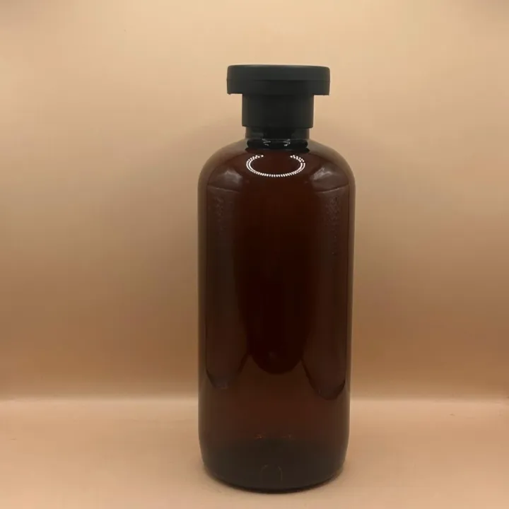300ML PET Boston Bottle With 24/410 Mushroom Flip-Top Cap | Premium Cosmetic & Personal Care Packaging