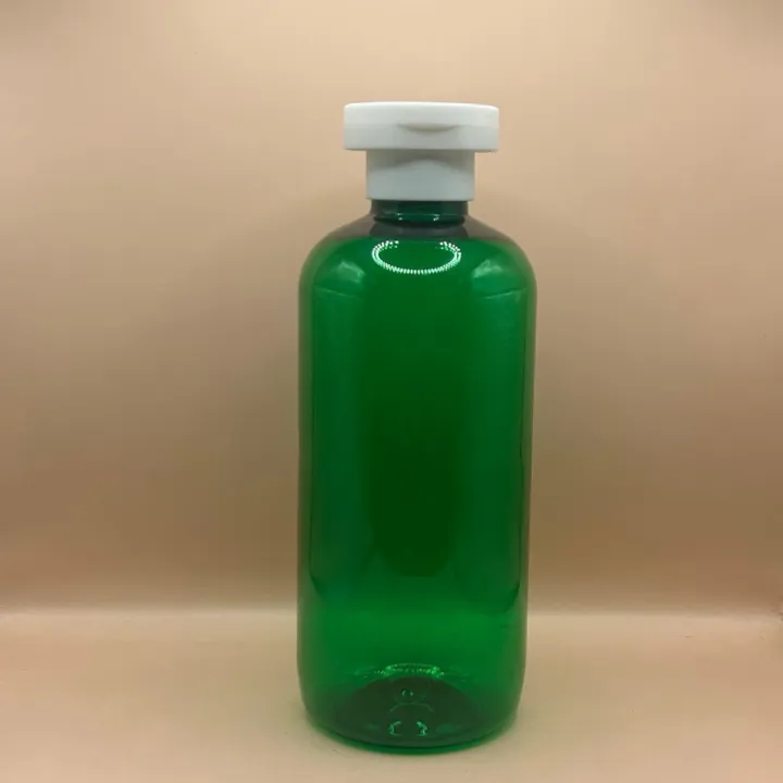 300ML PET Boston Bottle With 24/410 Mushroom Flip-Top Cap | Premium Cosmetic & Personal Care Packaging