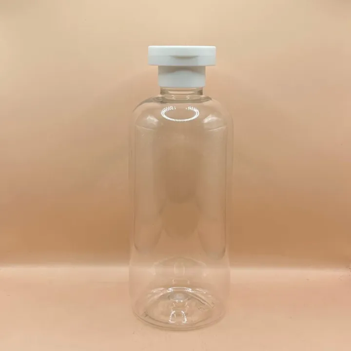 300ML PET Boston Bottle With 24/410 Mushroom Flip-Top Cap | Premium Cosmetic & Personal Care Packaging