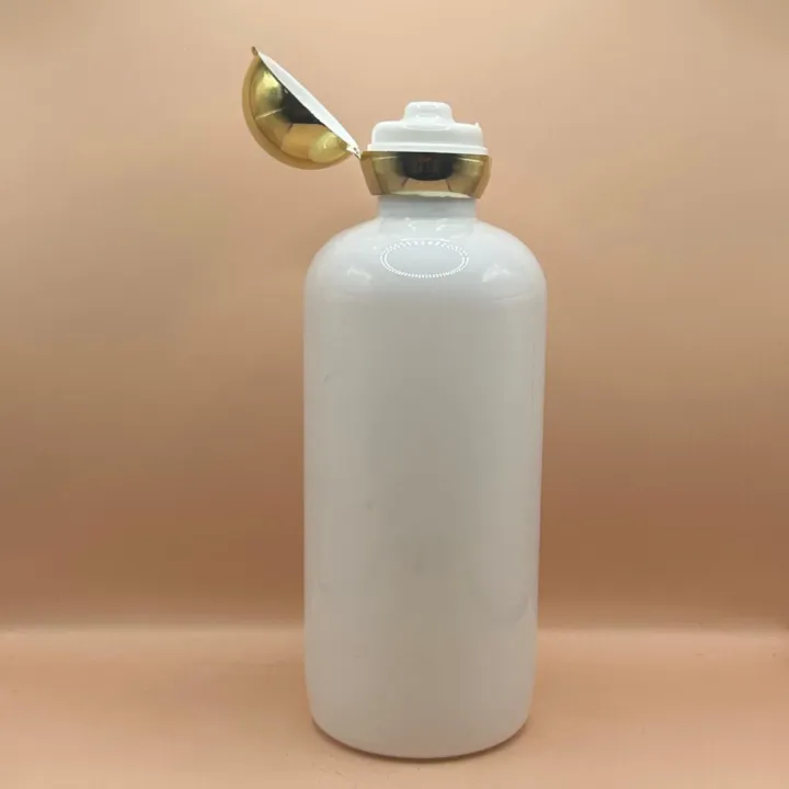 300ML PET Boston Bottle with 24/410 Dom Flip-Top Cap Golden Coating | Premium Cosmetic Packaging