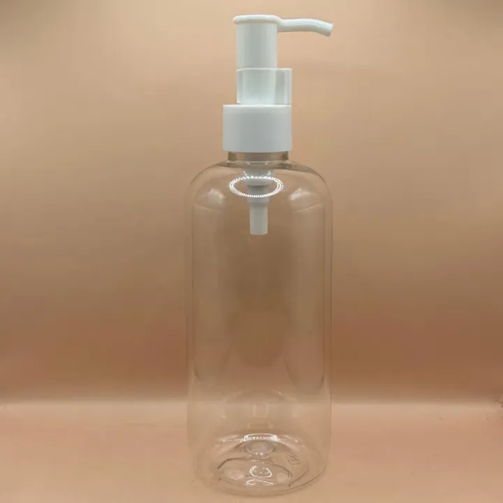 300ML PET Boston Bottle with 24/410 SPDPOH Pump - Ideal for Shampoo, Lotion, and Body Wash Packaging