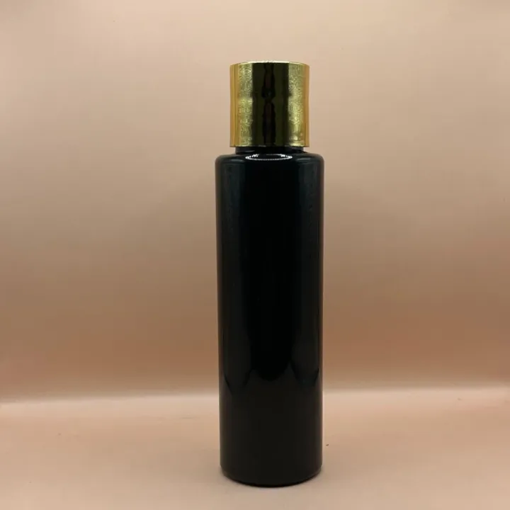 100ML PET Sleek Bottle with 24/410 Dis-Top Cap Golden Coating – Ideal for Cosmetics & Personal Care