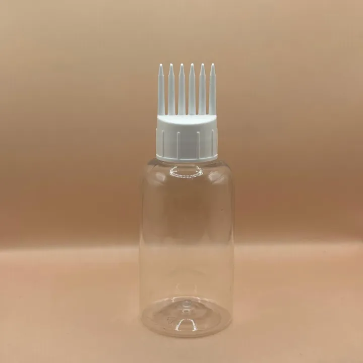100ML PET Boston Bottle with 24/410 Comb Applicator - Ideal for Hair Care and Liquid Products