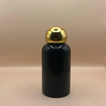 100ML PET Boston Bottle with 24/410 Dom Cap Matte Golden | Premium Packaging
