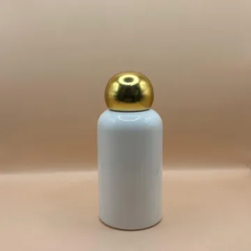 100ML PET Boston Bottle with 24/410 Dom Cap Matte Golden | Premium Packaging