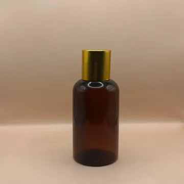100ML PET Boston Bottle with 24/410 Screw Cap Golden | Premium Packaging