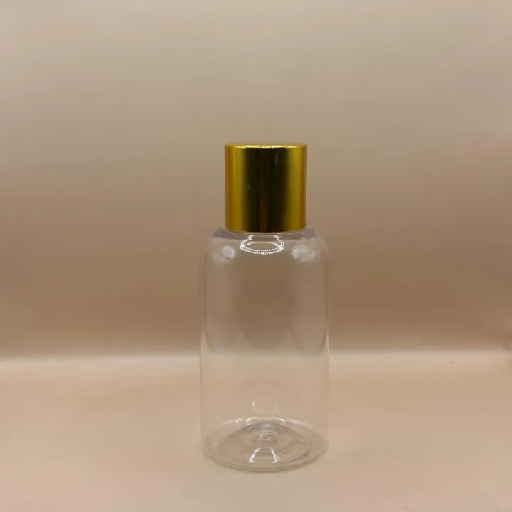 100ML PET Boston Bottle with 24/410 Screw Cap Golden | Premium Packaging